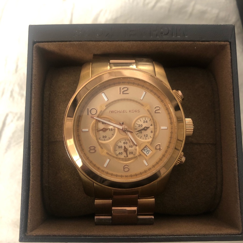 Rose Gold Authentic Michael Kors Watch